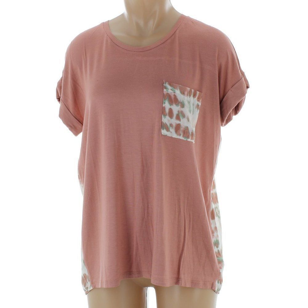 Bobeau Clay Green Tie Dye Shirt NWT